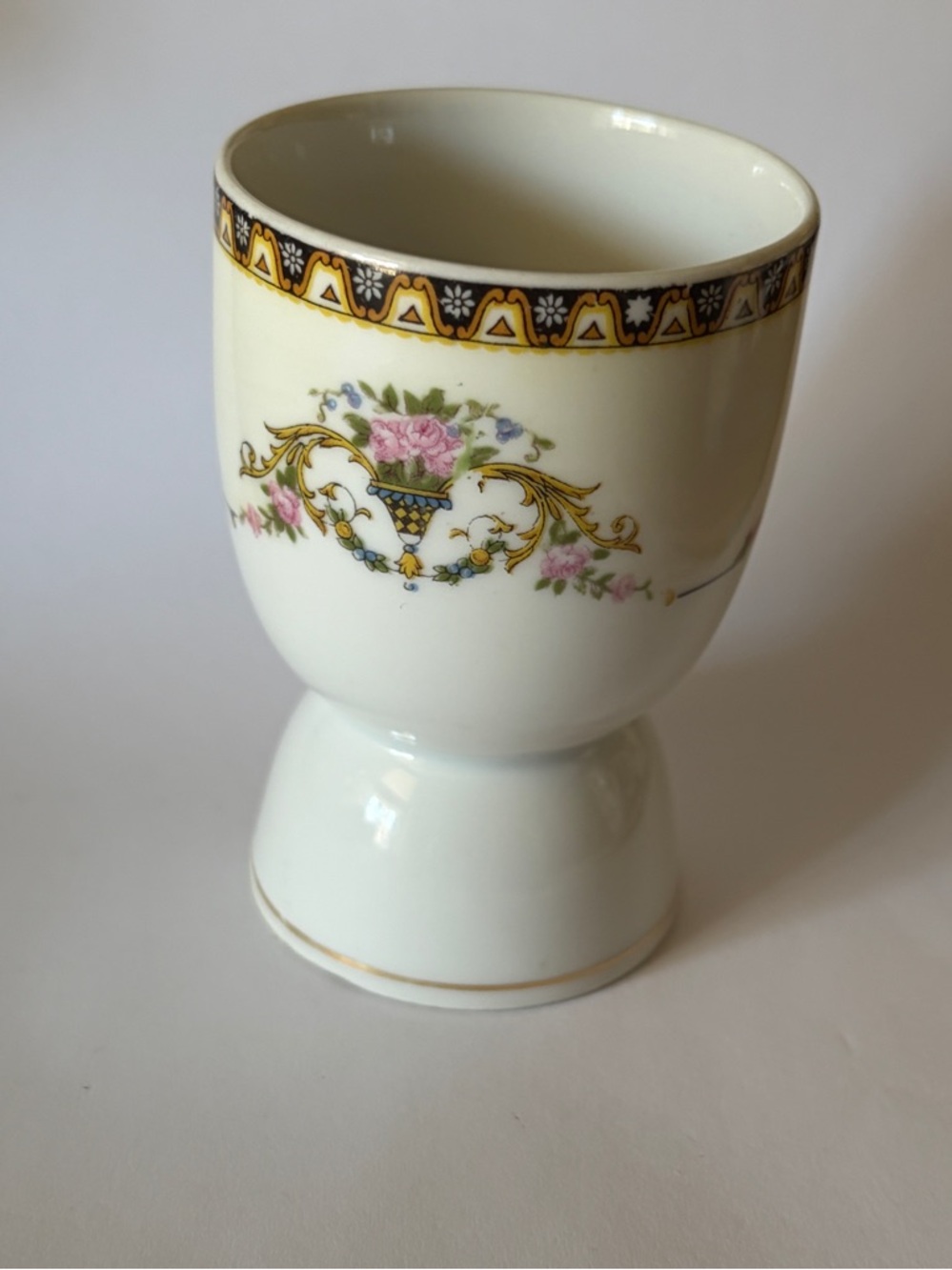 Vintage Noritake Double Egg Cup 3 1/2”